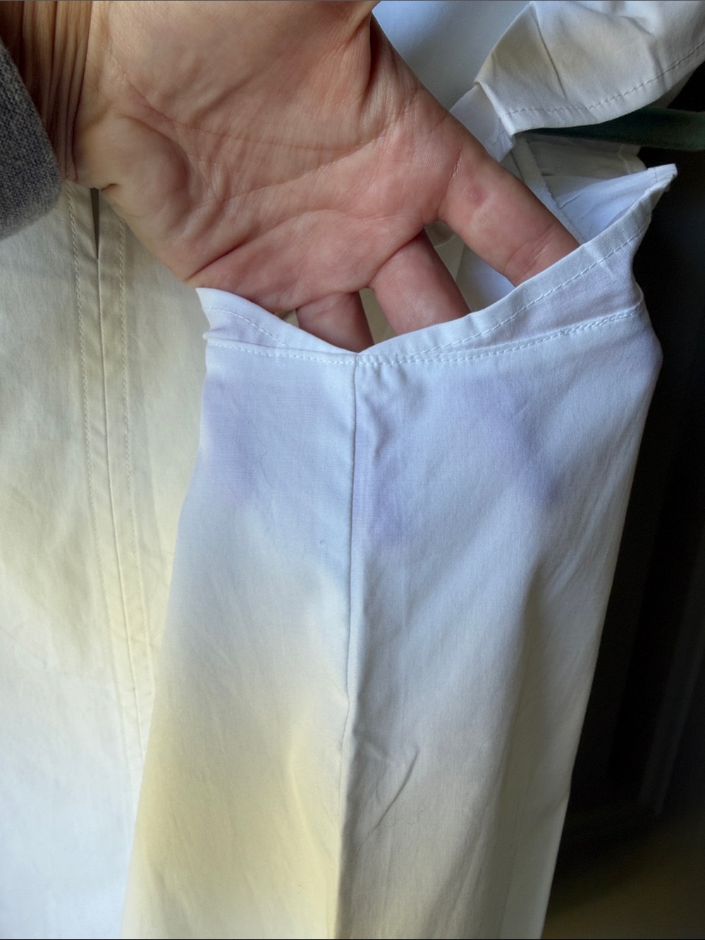 LOFT White Ruffle Sleeve Shell Top - Picture 5 of 5